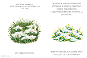 Winter Snowy Grass Clipart, a Seasonal Illustration by Markicha Art (Thumbnail 2 of 6)