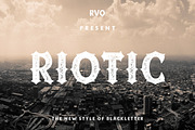 Riotic Typeface + Bonus, a Blackletter Font by Rvq Type Foundry (Thumbnail 1 of 5)