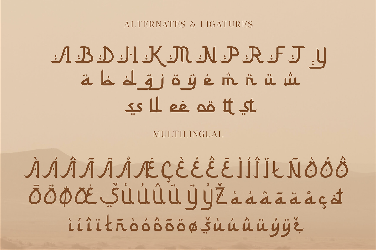 Khalid, a Symbol Font by Flawless And Co (Photo 6 of 10)