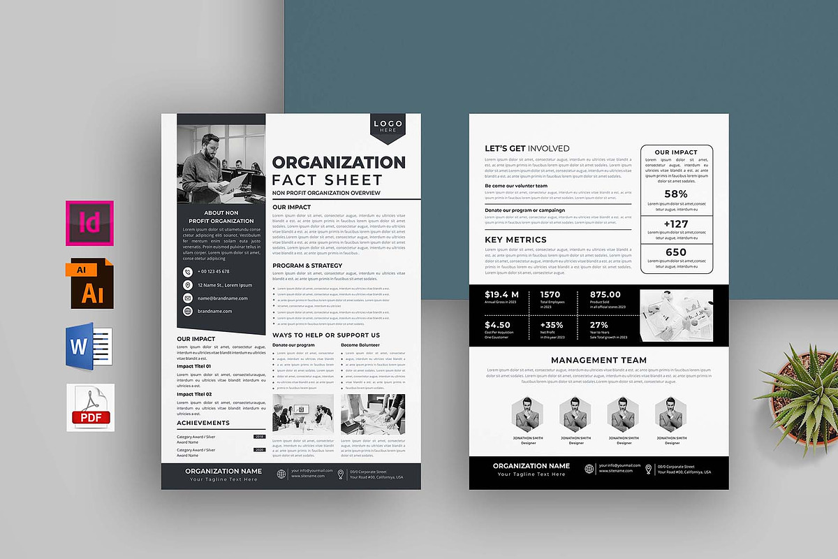 Nonprofit Organization | Bundle, a Flyer Template by obayes (Photo 13 of 15)