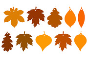 Fall Leaves silhouette Gift Tags, an Illustration by IrinaShishkova (Thumbnail 2 of 2)