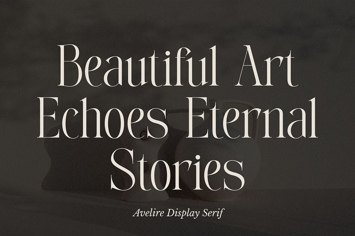 Avelire-modern ligature, a Serif Font by ToniStudio (Photo 4 of 11)