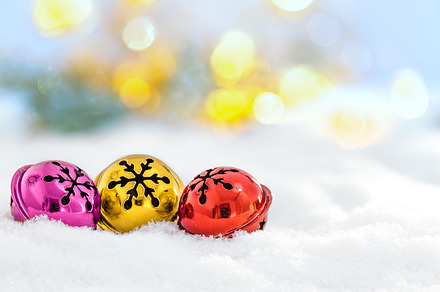Christmas jingle bells in the snow, a Holiday Photo by Shootdiem