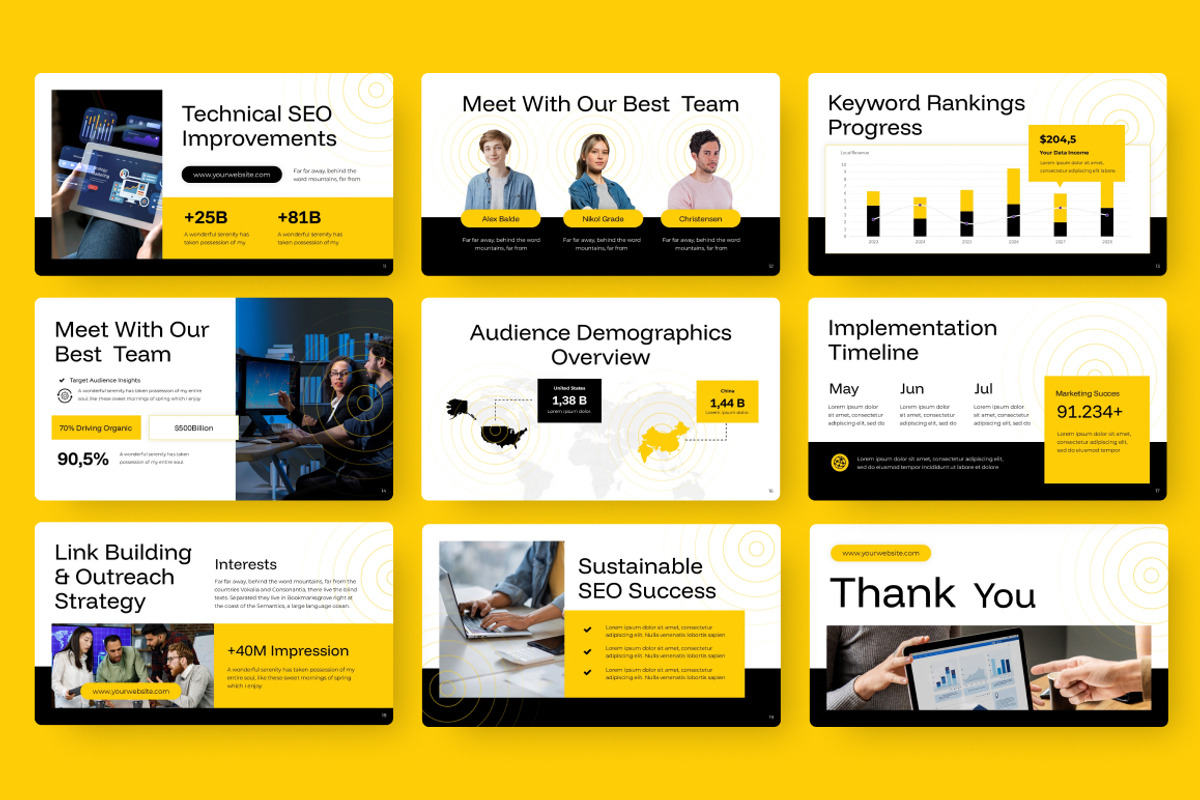 SEO Marketing Plan Keynote, a Presentation Template by Loin Studio (Photo 4 of 4)