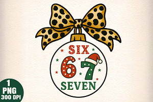 Christmas Six Seven PNG, an Illustration by Daily.Designs
