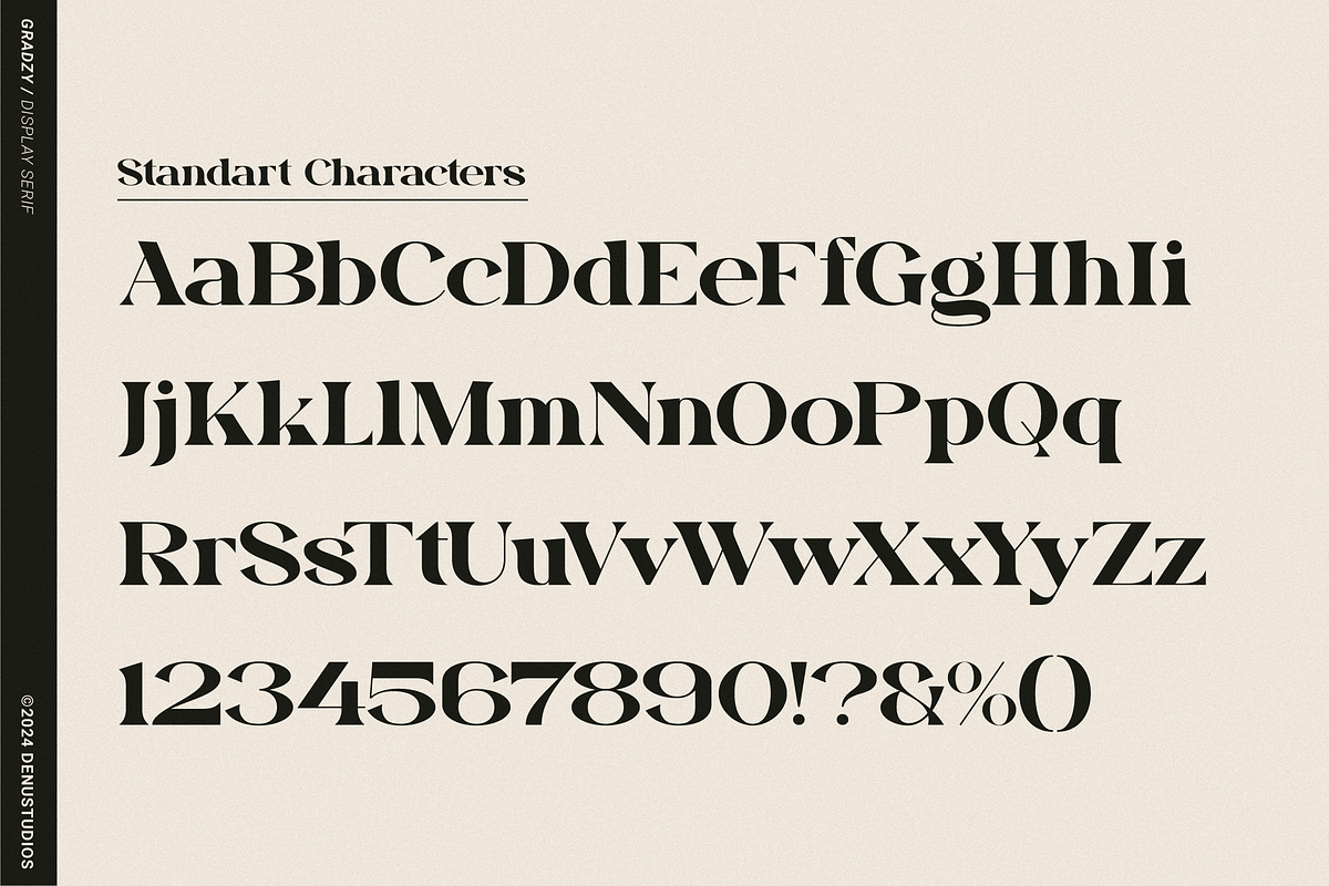 Gradzy | Display Serif Font, a Serif Font by Denustudios (Photo 13 of 13)