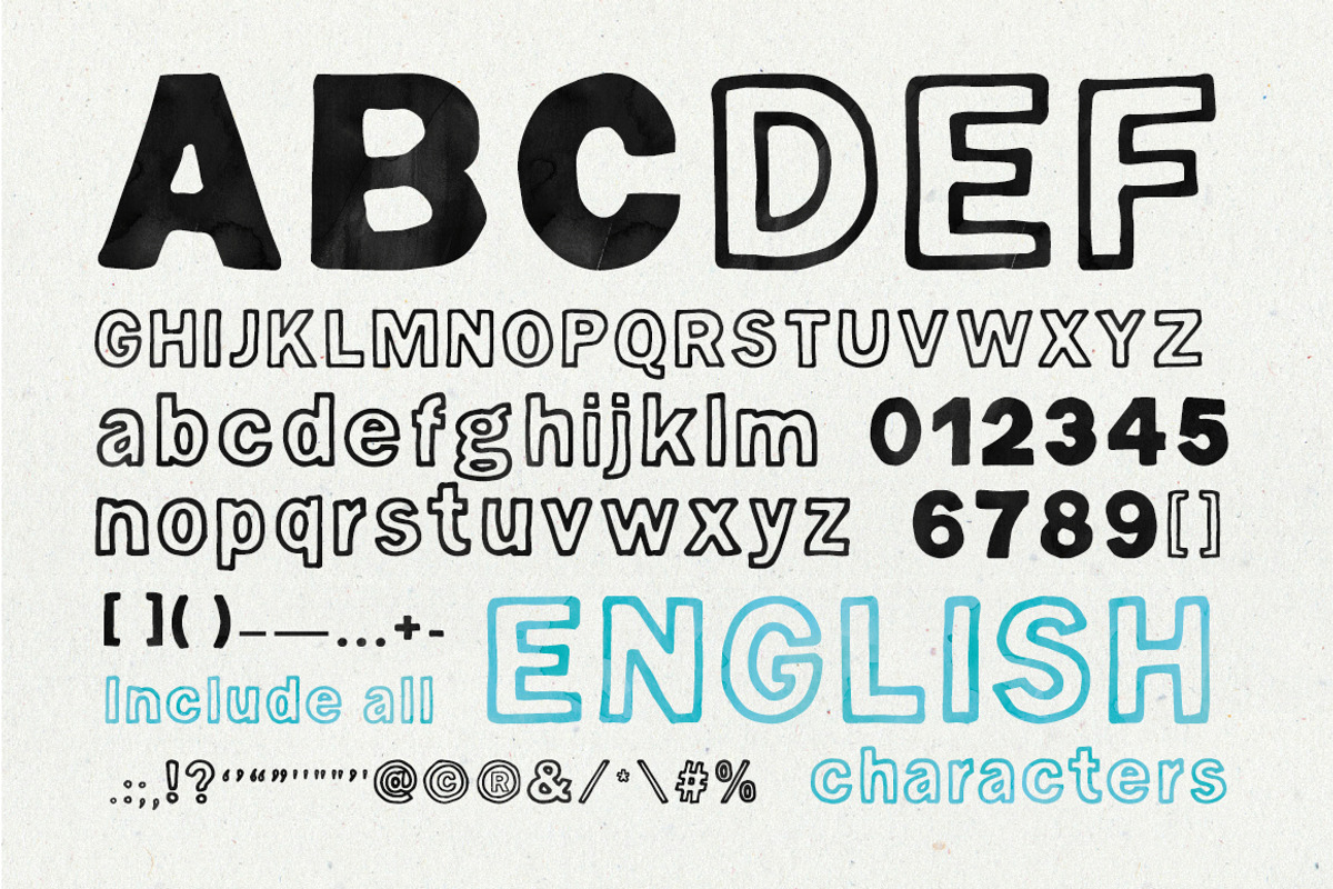 Hugo - The huge handlettered family preview 5