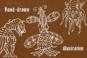 Medieval Monsters Vol 1, a Decorative Illustration by Tekuni (Thumbnail 3 of 14)