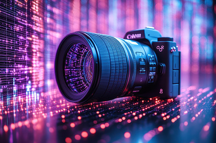 High-quality camera positioned on a, a Photo by Tanuart