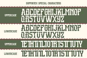 Supportex - Slab Baseball Font