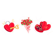 Valentine Elements Collection, a Decorative Illustration by MISS CHATZ (Thumbnail 3 of 3)