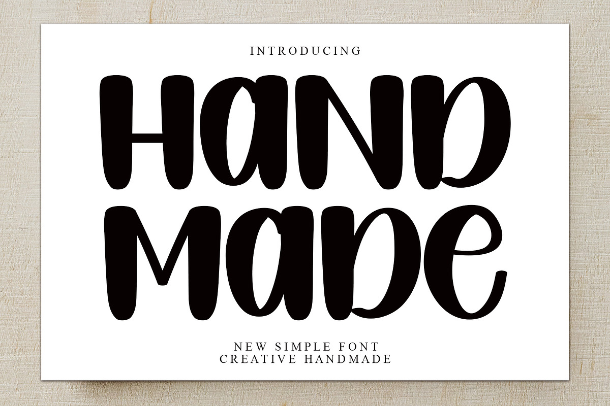 Handmade, a Sans Serif Font by FreshTypeINK (Photo 1 of 6)