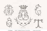 Antique Vintage Monogram Initial T, an Object Graphic by Antique Monograms (Thumbnail 4 of 4)