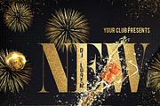 New Year Christmas Party Flyer, a Flyer Template by Artolus (Thumbnail 3 of 3)