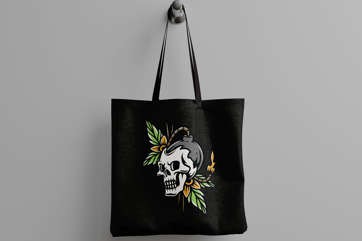 Skull with Bomb, an Object Illustration by nomlimo.com (Photo 2 of 3)