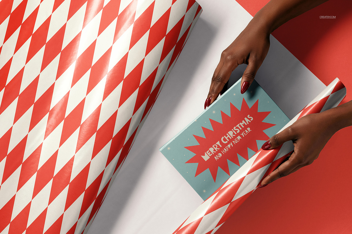 Christmas Decor & Wrapping Mockup, a Packaging Mockup by creatsy5 (Photo 22 of 35)