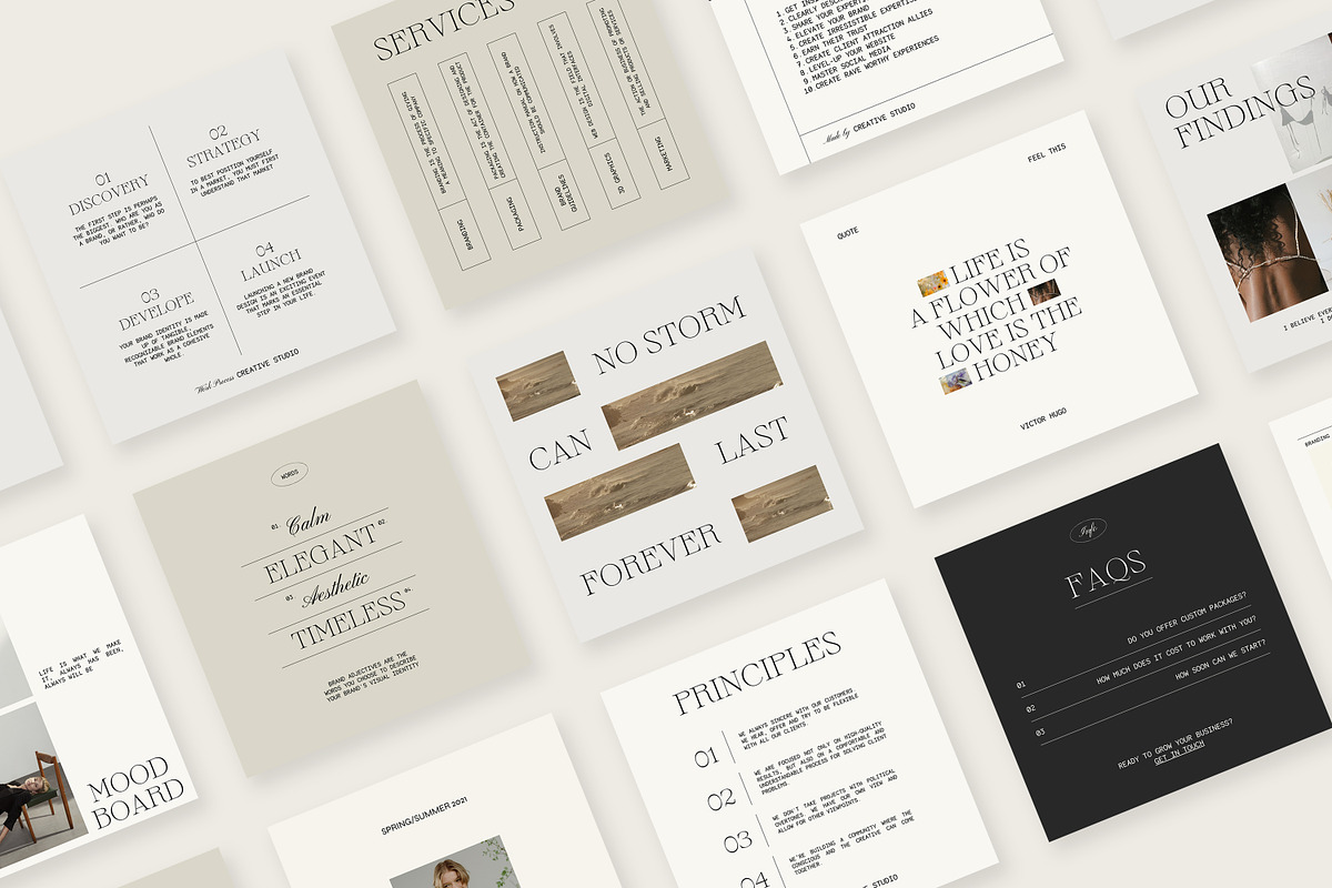 Heaven Social Media Pack Canva PS, a Social Media Template by Feel This