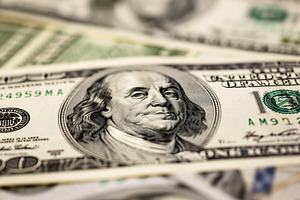 Close up on one hundred US banknotes, a Business Photo by MistyDay