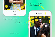 Sass Wedding Geofilter, a Social Media Template by Uno Bello Design Studio (Thumbnail 2 of 3)