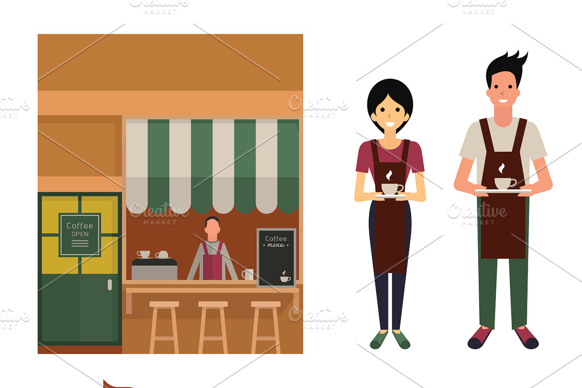 People character and coffee, a Food Illustration by Smiley Creative (Photo 5 of 5)