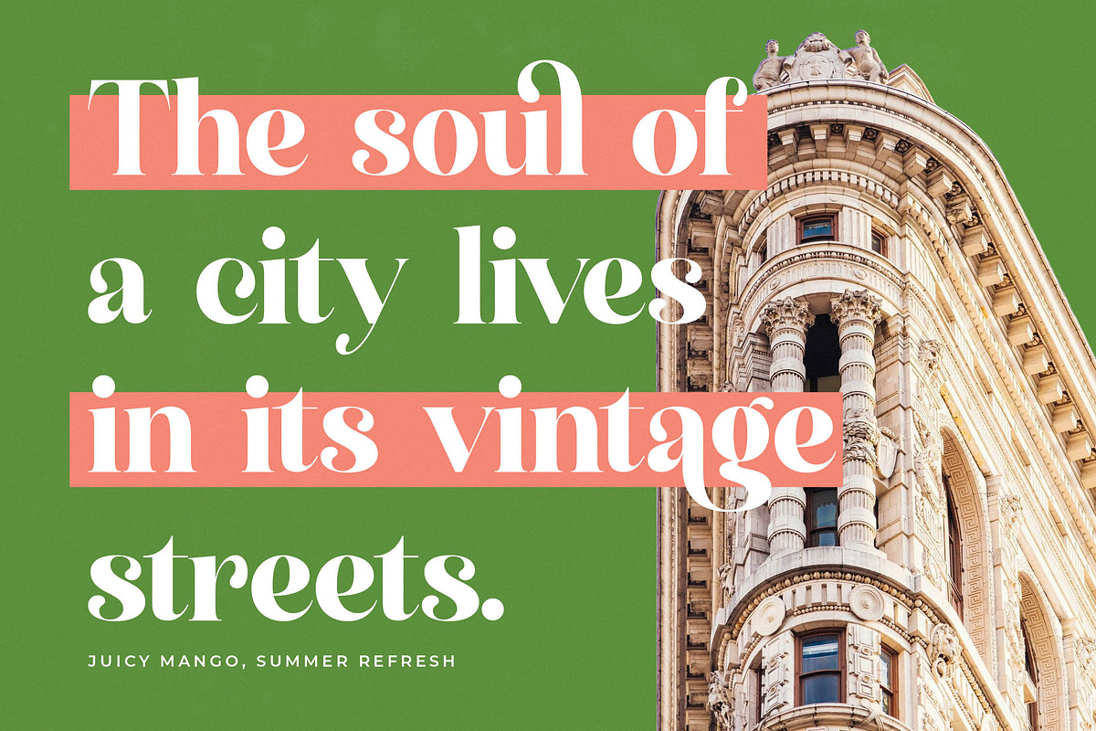 Manile Vintage Modern Bold Serif, a Serif Font by timelesstype.co (Photo 7 of 20)