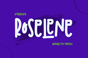 Roselene Playfull Handwritten Font, a Handwritten Font by UX Dummy (Thumbnail 1 of 6)