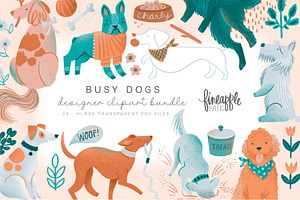 Dog Breeds Clipart Bundle DH