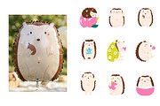 Hedgehogs - cute graphic collection, an Animal Illustration by danceyourlife (Thumbnail 5 of 8)