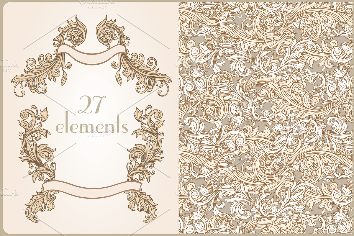 Sets of different vintage design, a Decorative Illustration by Astarta (Photo 3 of 7)
