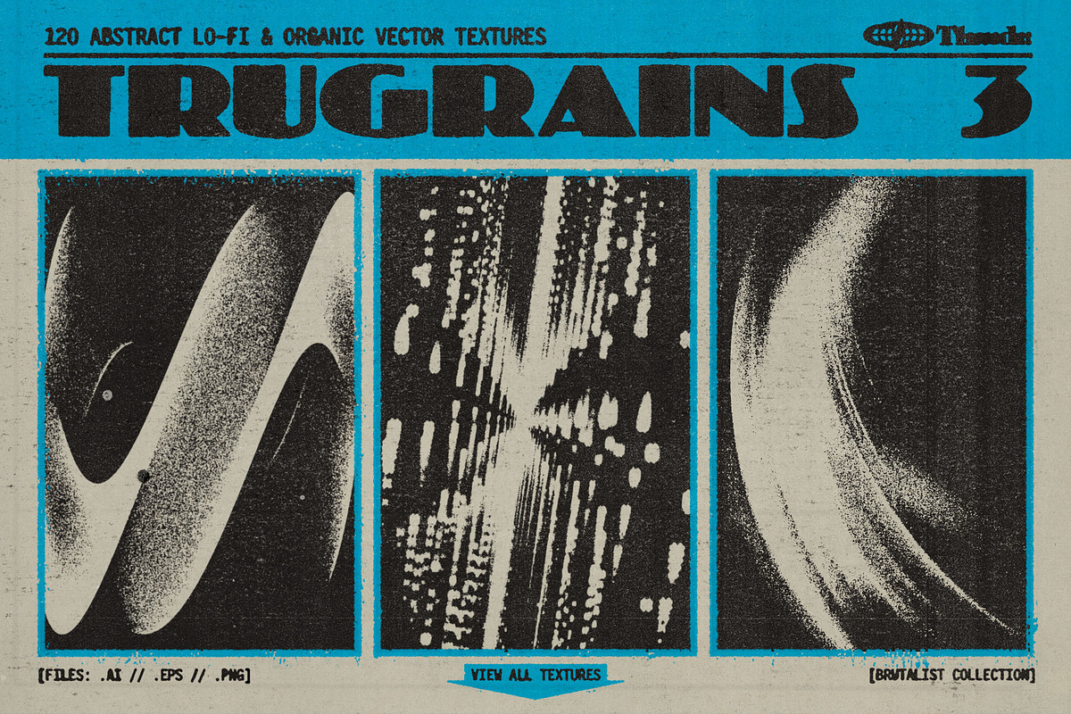TRUGRAINS Brutalist Vector Textures, a Texture Graphic by Thundr Co. (Photo 1 of 3)