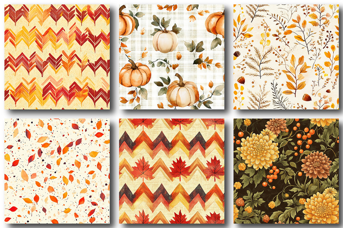 Autumn Scrapbook Paper, Fall Texture, a Texture Graphic by designcity5 (Photo 2 of 5)
