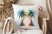 Palm Tree Serenity Clipart, an Illustration by RobertsArt (Thumbnail 7 of 7)