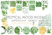 Tropical Mood Mosaic, a Texture Graphic by Cat In Colour (Thumbnail 1 of 7)