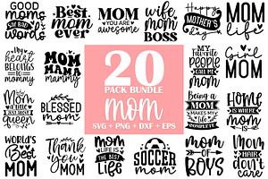 Mom SVG Bundle, Mama SVG Bundle