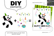 Panda's life - set with cute pandas, an Animal Illustration by Satika (Thumbnail 5 of 6)
