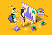 Business Isometric Web Illustrations, a Templates & Theme by alexdndz (Thumbnail 5 of 21)
