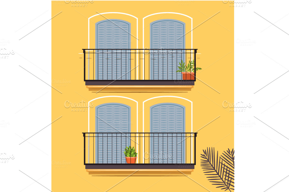 12 building facades. VECTOR, a Food Illustration by Natalka Dmitrova art (Photo 1 of 14)