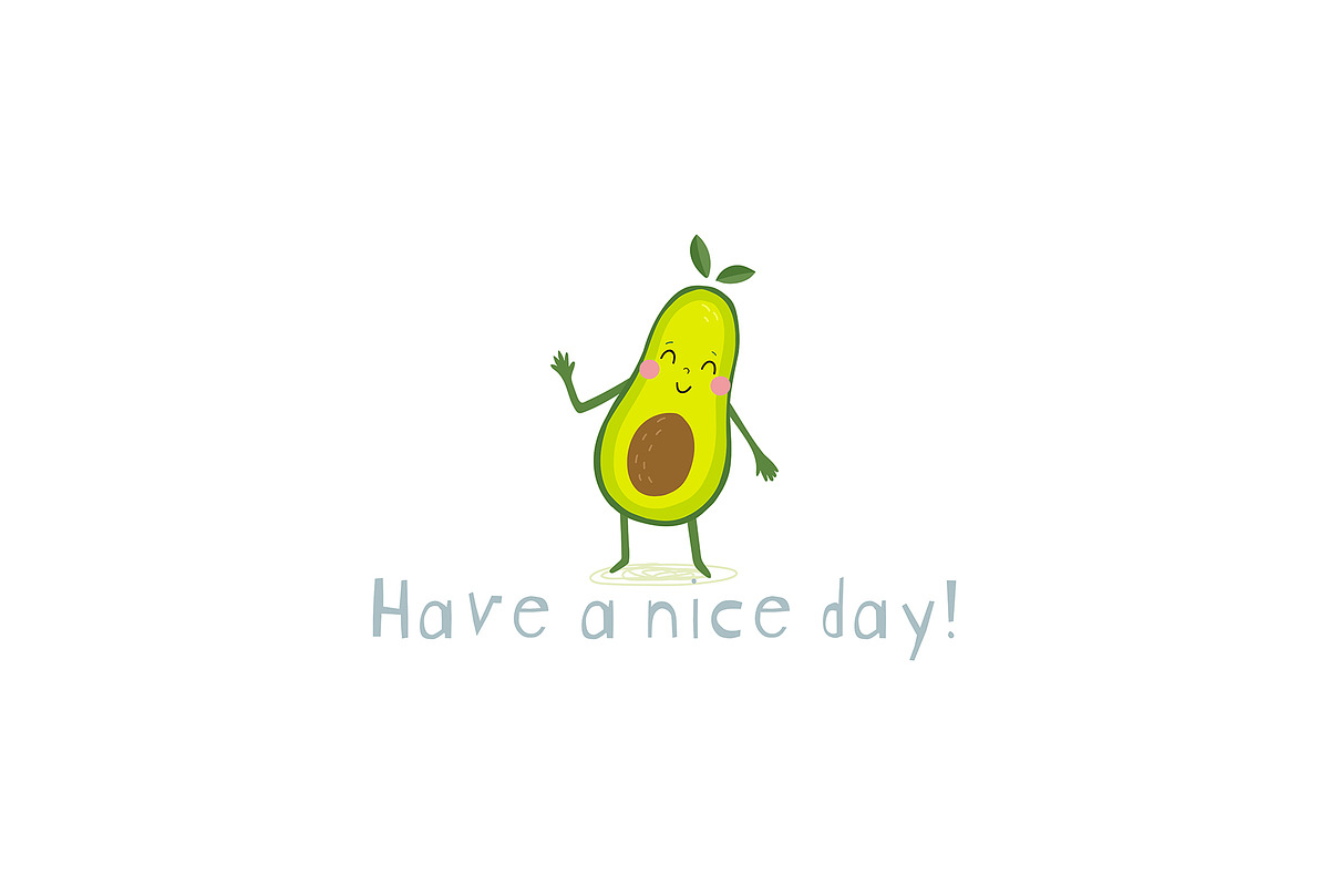 Cute Avocado!, a Background Graphic by Irene_Boiko_ART (Photo 4 of 4)