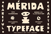 Merida – Handmade Display Typeface, a Handwritten Font by Any-Type® Foundry (Thumbnail 1 of 10)