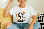 Whimsical Spring Cat Clipart, an Illustration by OK Design (Thumbnail 6 of 6)