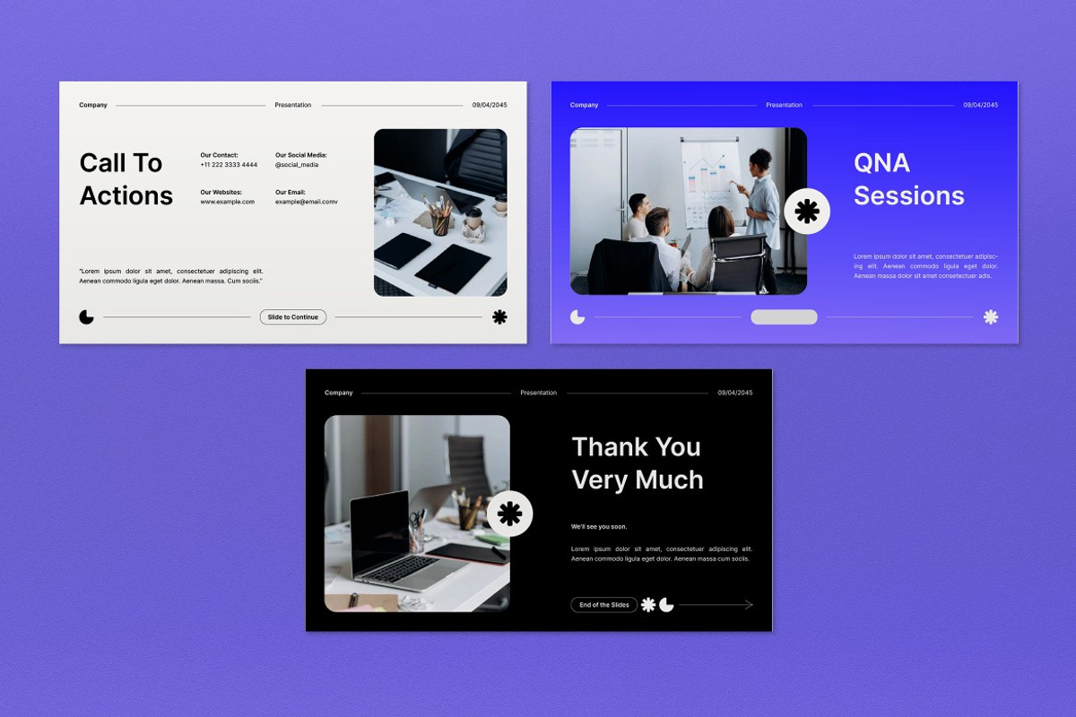 White Blue Pitch Deck Google Slide, a Presentation Template by graphicook (Photo 5 of 5)