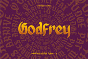 Godfrey Bold Blackletter, a Blackletter Font by Good Java Studio (Thumbnail 1 of 9)