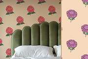 Garden Flowers patterns & clipart, a Pattern Graphic by Carpet Tapete Pretzel (Thumbnail 14 of 15)