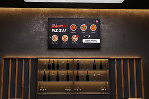 TV Screen Menu Mockup