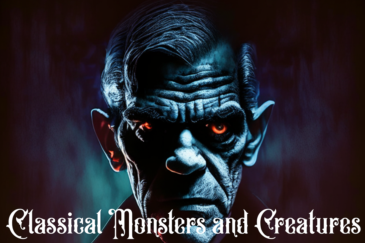 Classical Monsters and Creatures, a Background Graphic by Intellecta Design (Photo 7 of 7)