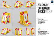 Stacks of Softcover Books Mockup, a Books & Magazine Mockup by Illusiongraphic (Thumbnail 1 of 19)