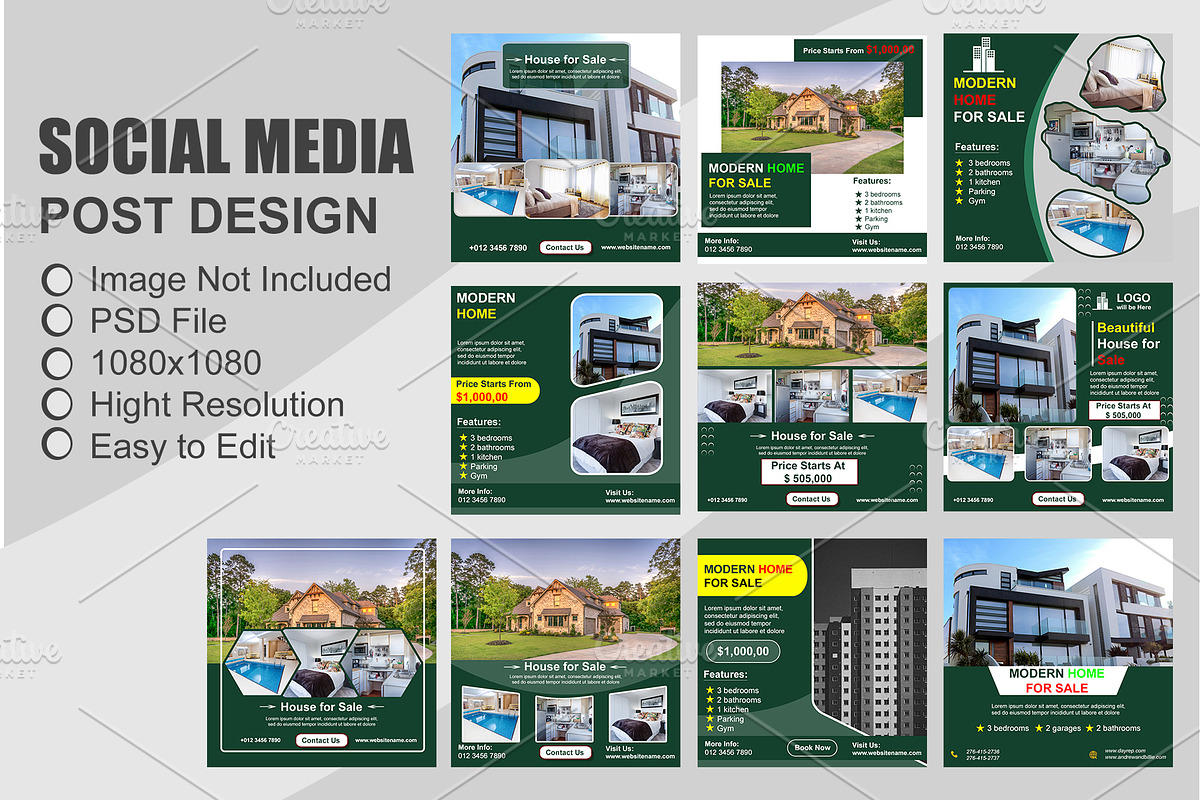 Real Estate Instagram Post Templates