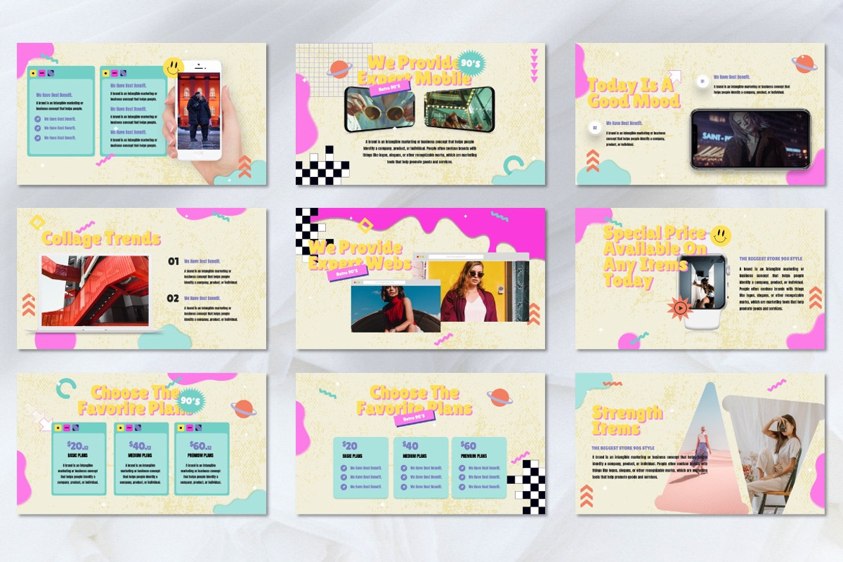 Freanz - 90s Collage Keynote, a Presentation Template by Dhabee (Photo 5 of 7)