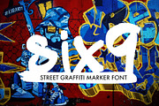 Six9 Graffiti Urban Tag Marker Font, a Font by Kohl + Cole (Thumbnail 8 of 9)