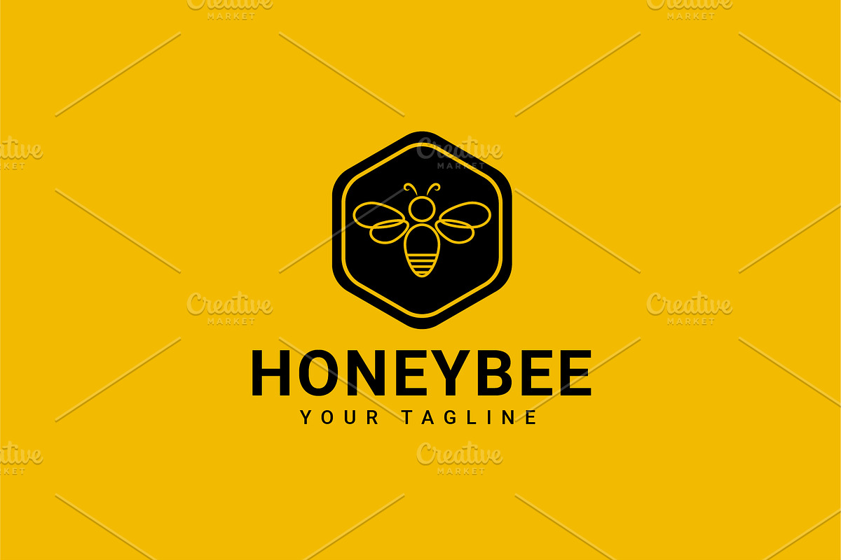Minimalist Honeybee Logo Bundle, a Branding & Logo Template by Dyn Studio (Photo 6 of 6)